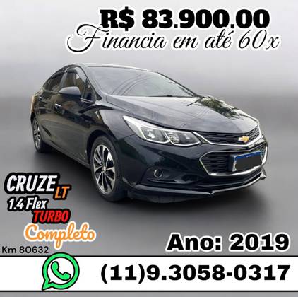 CHEVROLET CRUZE 1.4 TURBO LT 16V FLEX 4P AUTOMÁTICO CHEVROLET CRUZE 1.4 TURBO LT 16V FLEX 4P AUTOMÁTICO
